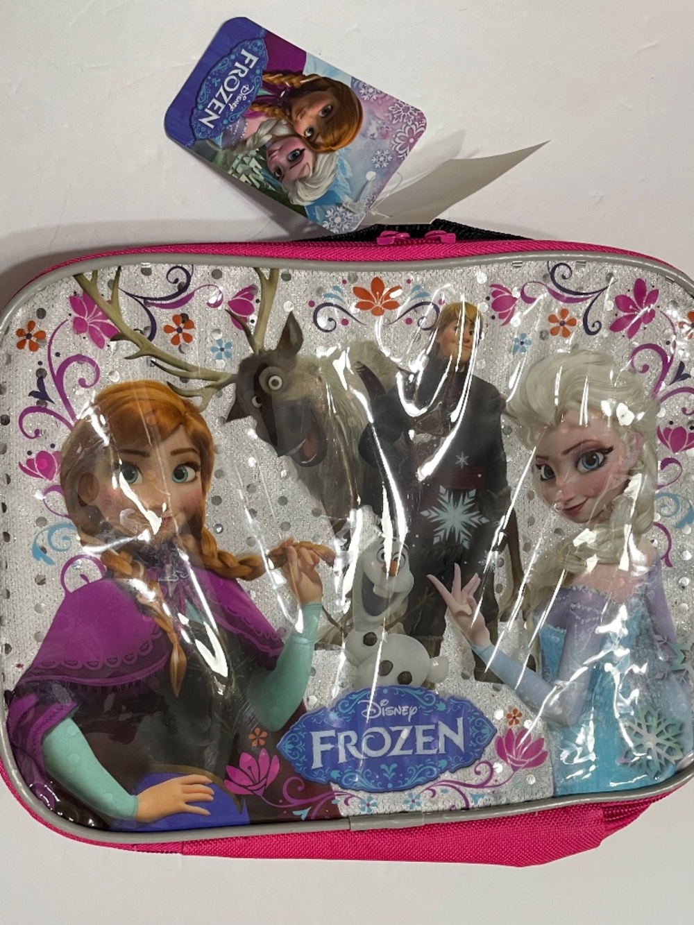 Lunch Bag Disney Frozen Elsa Anna Olaf Pink School Lunch Box Bag Pink